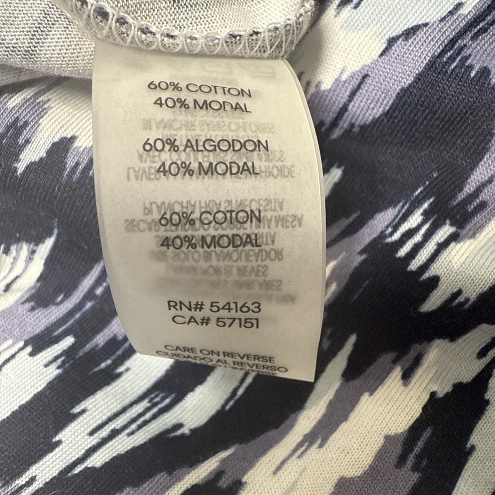 Calvin Klein New 3x Cotton Blend Long Tank Dress Smocked Abstract Print - Picture 11 of 13